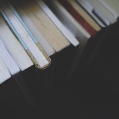 a line of books